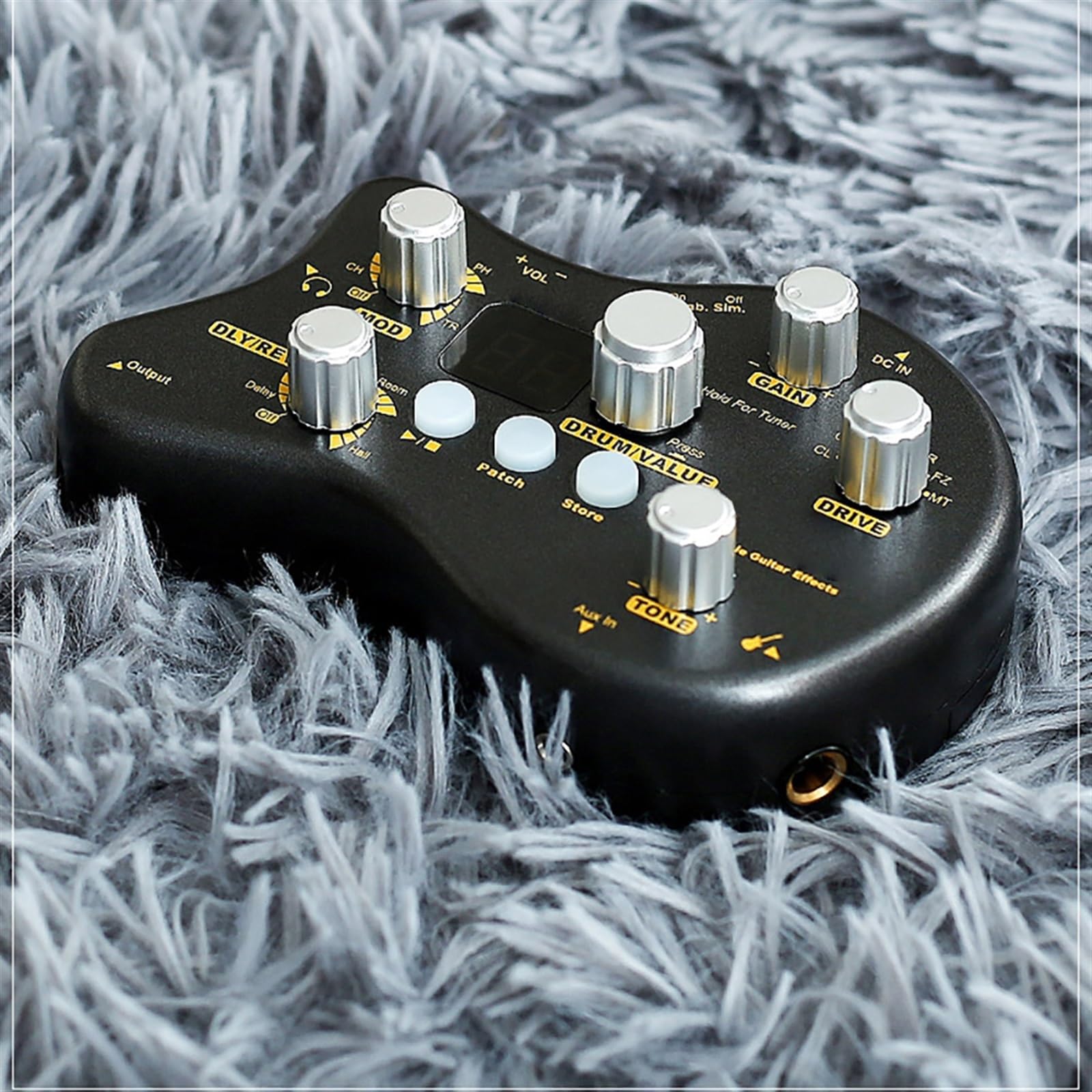 modulacyjny pedał gitarowy Przenośna Gitara Multi-efekt Procesora Pedał Efektów 15 Typów Efektów 40 Rytmów Perkusyjnych Funkcja Strojenia Pedał Gitary