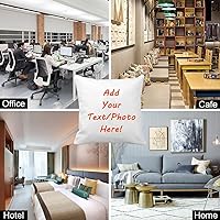 Vista 5 de Almohada personalizada, almohadas de fotos personalizadas con relleno, 20 x 20 pulgadas con impresión dúplex de imagen/texto, regalo único