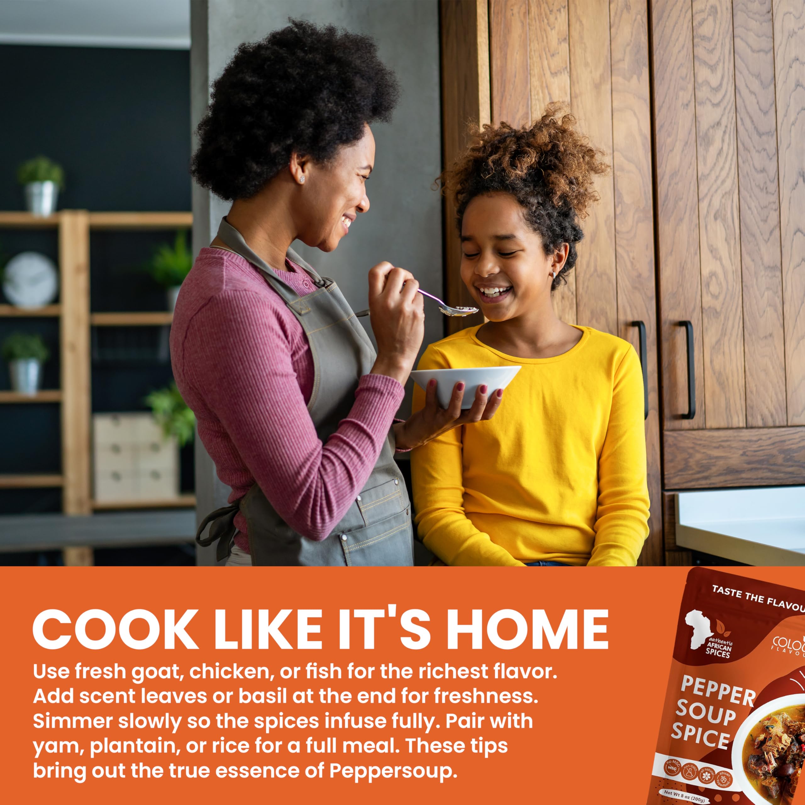 COLOUR FLAVOUR PEPPER SOUP SPICE SEASONING | Soup seasoning | Made from Organic Herbs and Spices | A Unique Blend of Whole Superfoods | No preservatives | No Chaff | No Added Color | All Natural