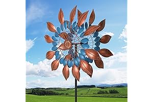 GCCSJ Wind Spinners Outdoor Metal Large, 84 Inch Yard Spinners