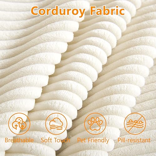 Miniatura 7 de Sofás seccionales de 115 pulgadas para sala de estar, sofá modular en forma de L con diván, sofá moderno con otomana para apartamento, espacio