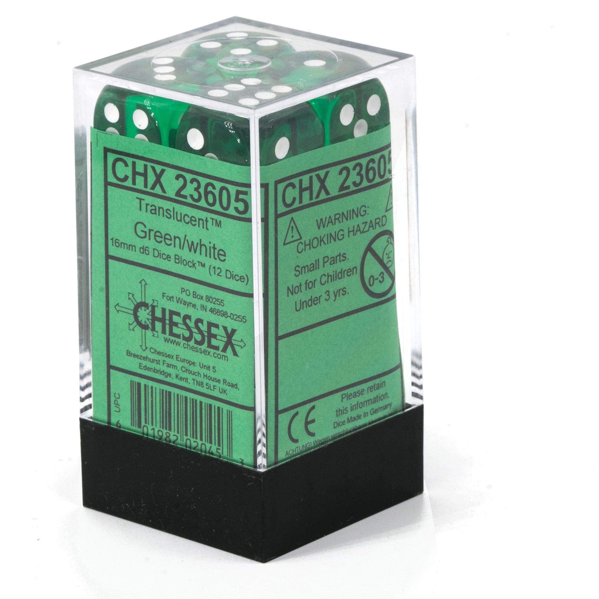 Custom 12mm Chessex Manufacturing 27830 12 Mm Vortex Bright Green