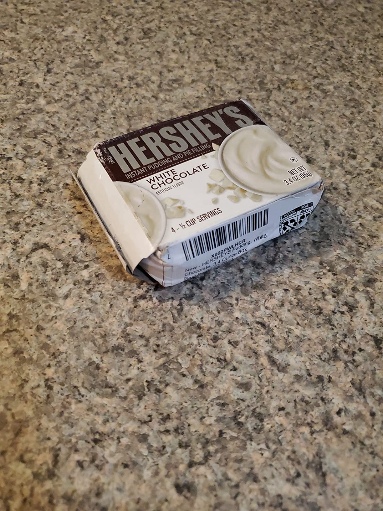 Amazon.com : HERSHEY'S Pudding, White Chocolate, 3.4 Ounce Box ...