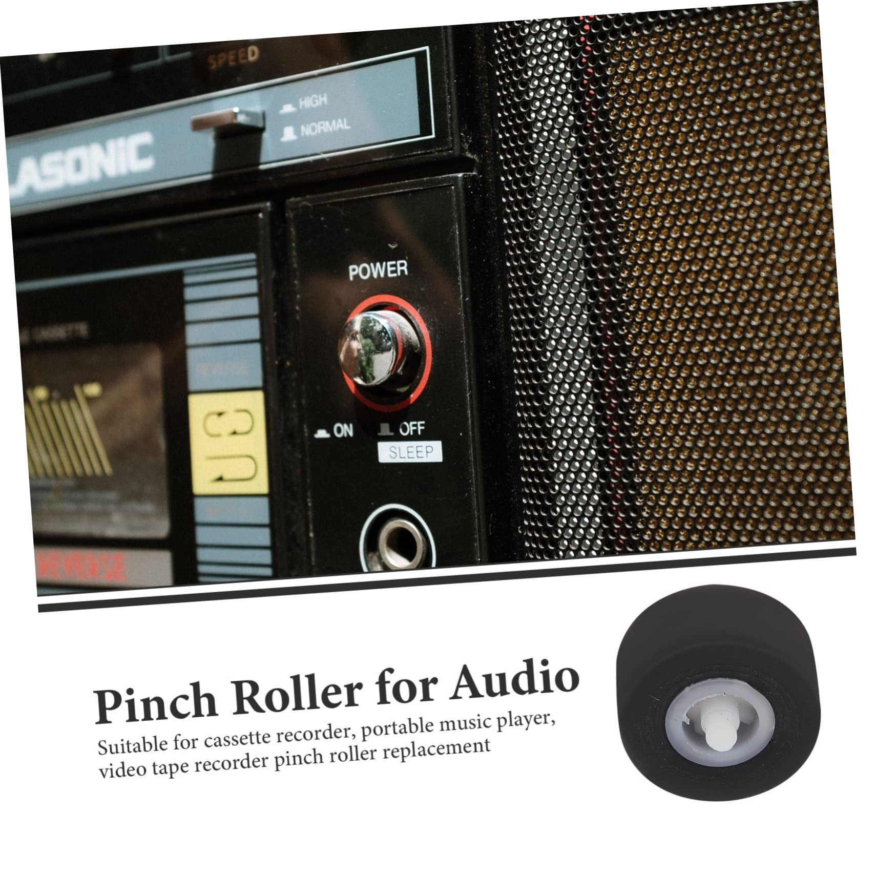 KONTONTY 2sets Pinch Roller Video Pulley for Audio Recorder Cassette Machine Repair Part 3pcs*2