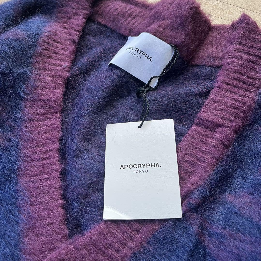 【新品】APOCRYPHAアポクリファ　カーディガン　モヘア　M パープル Amazon.co.jp: APOCRYPHAアポクリファ カーディガン モヘア M