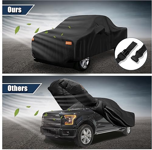 Miniatura 5 de X AUTOHAUX Cubierta de camioneta para Ford F150 cabina regular de 8 pies, cama de 2 puertas 04-21 F350 cabina regular de 8 pies, cama de 2 puertas