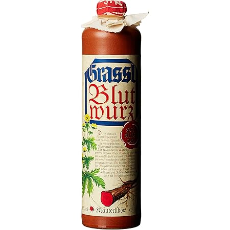 Original Drexler's echter Blutwurz | 60% vol. | 1l. Tonflasche : Amazon ...
