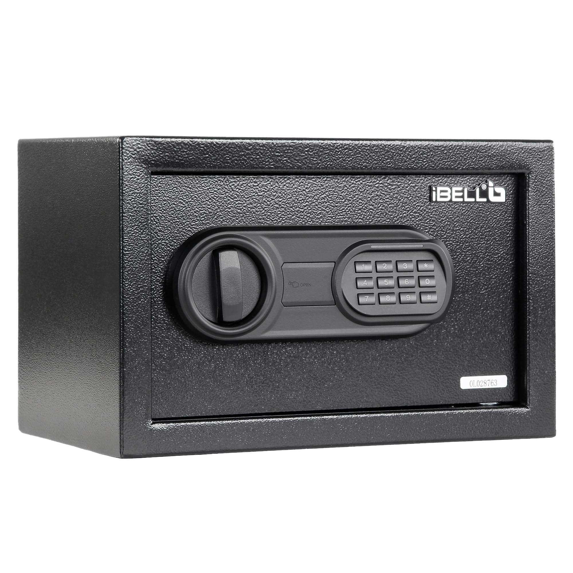 iBELL SL-20S Digital Electronic Safe Locker for Personal and Office Use | 20L Black Locker with Blue LED Light and Emergency Key Access, 12 Months Warranty