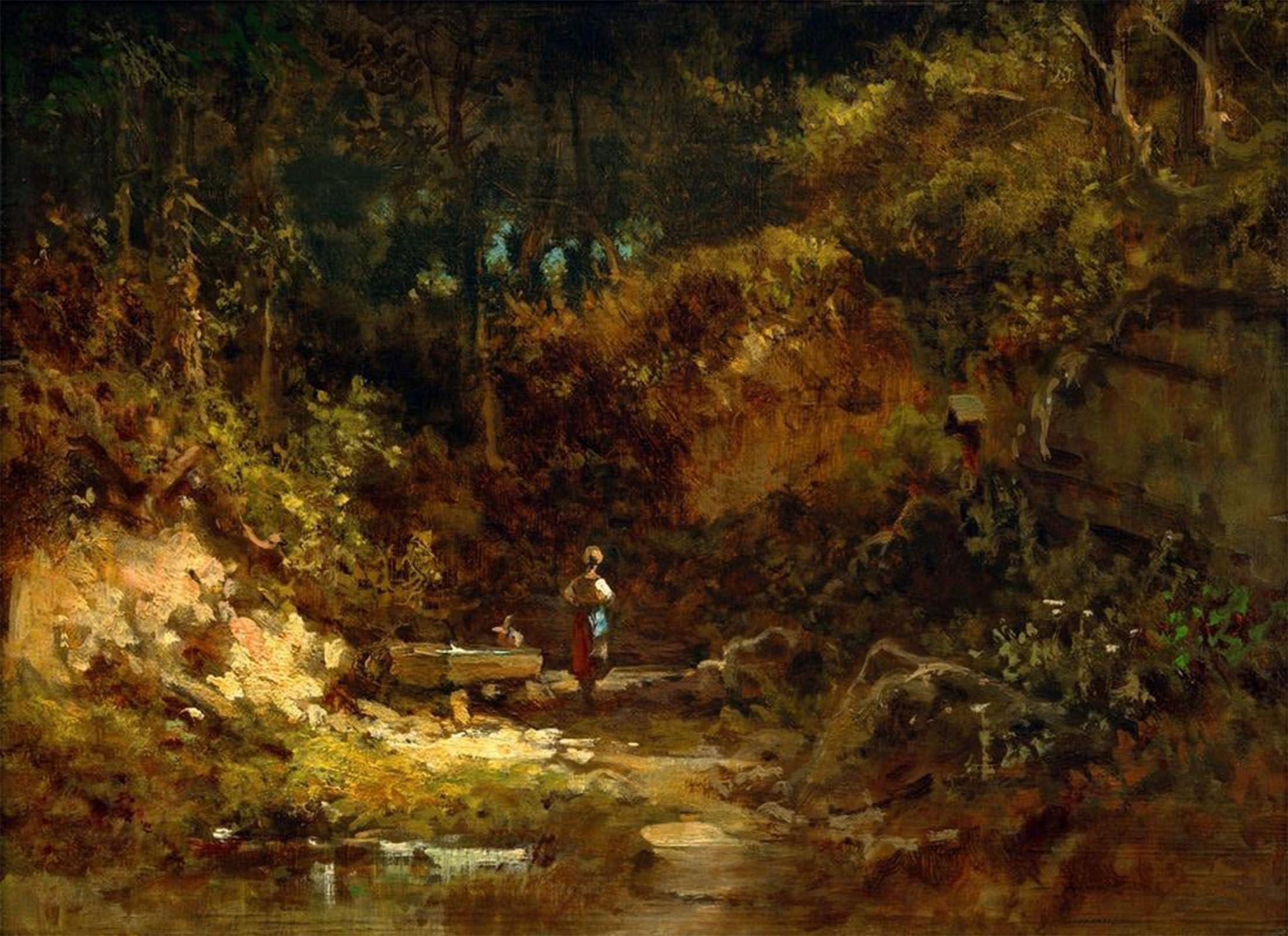 ARTXLXXBN Famous Print Painting Colorful Art Print an Important Missive by Carl Spitzweg Canvas Art Decorations for Home Decor 60x90cm