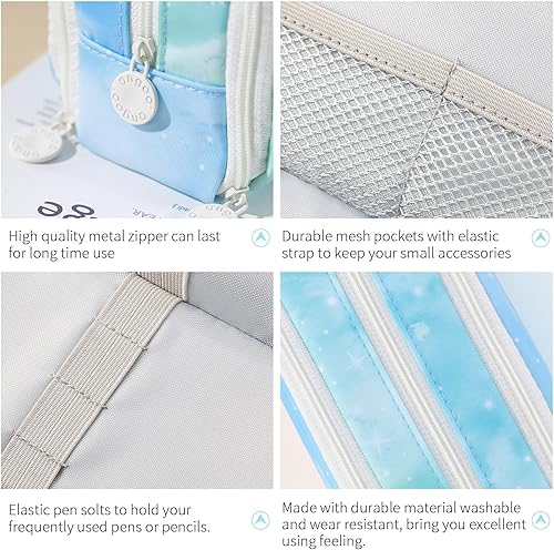 Miniatura 4 de CICIMELON Lapicera de gran capacidad con 3 compartimientos para la escuela, adolescente, niña y niño, hombre y mujer, Dream