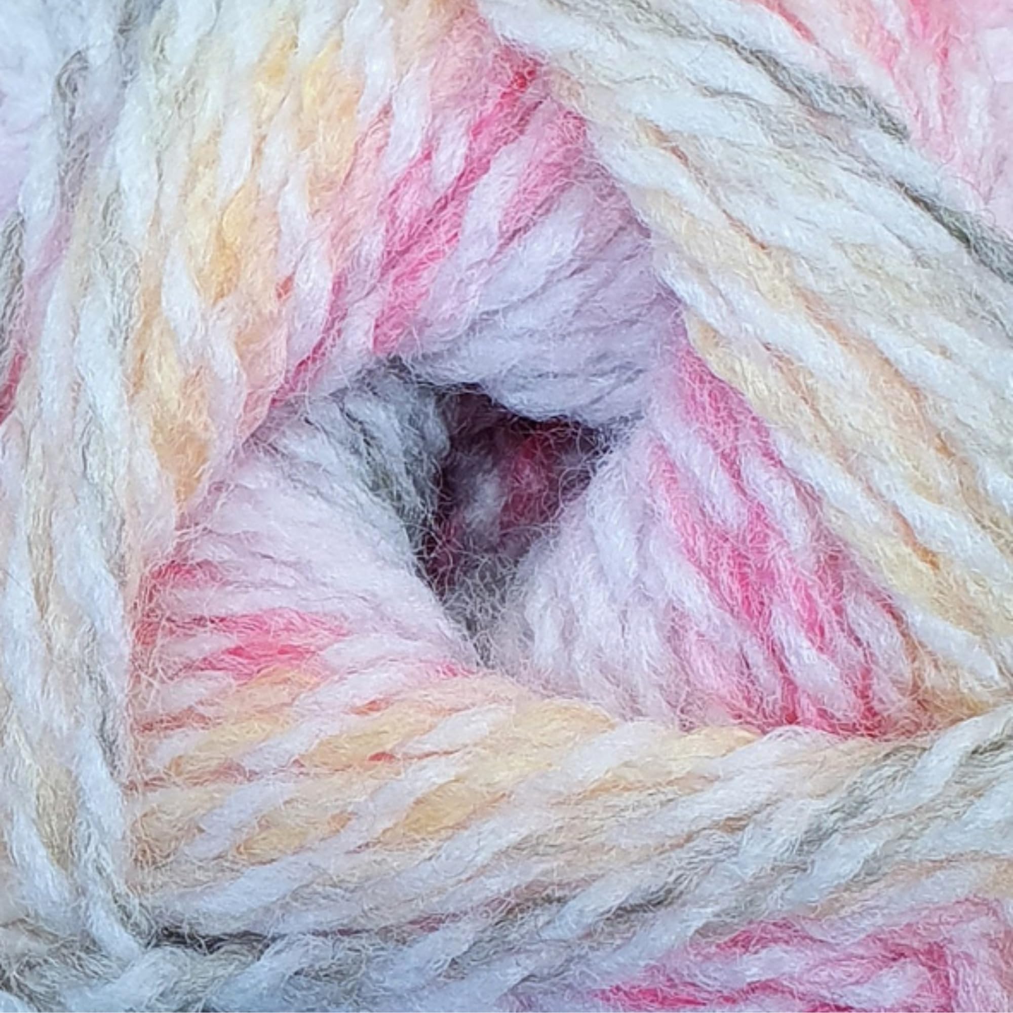 Baby Marble DK 100g Wool Yarn by James C Brett, Colourful Rainbow Yarn (BM 44)