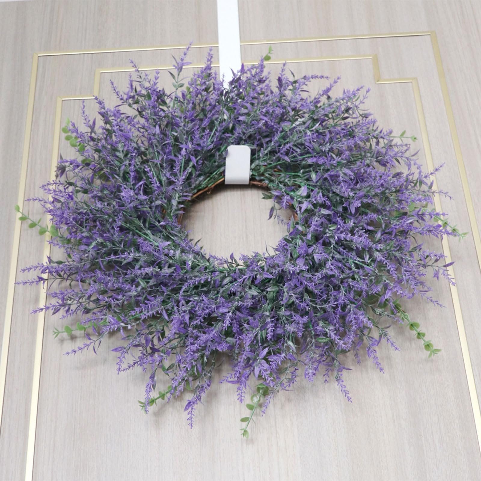 Ghirlanda di lavanda artificiale realistica con pianta rampicante per matrimonio, per porta d'ingresso, finestra, corridoio, giardino, ghirlanda di lavanda artificiale