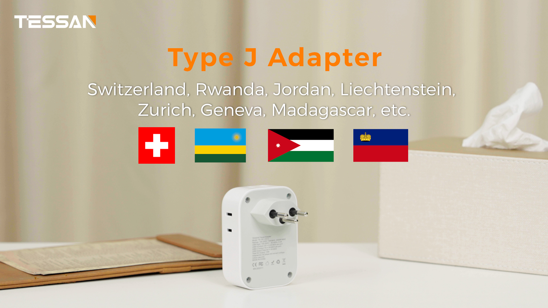 Amazon.com: TESSAN Switzerland Power Adapter, Swiss Travel Adaptor