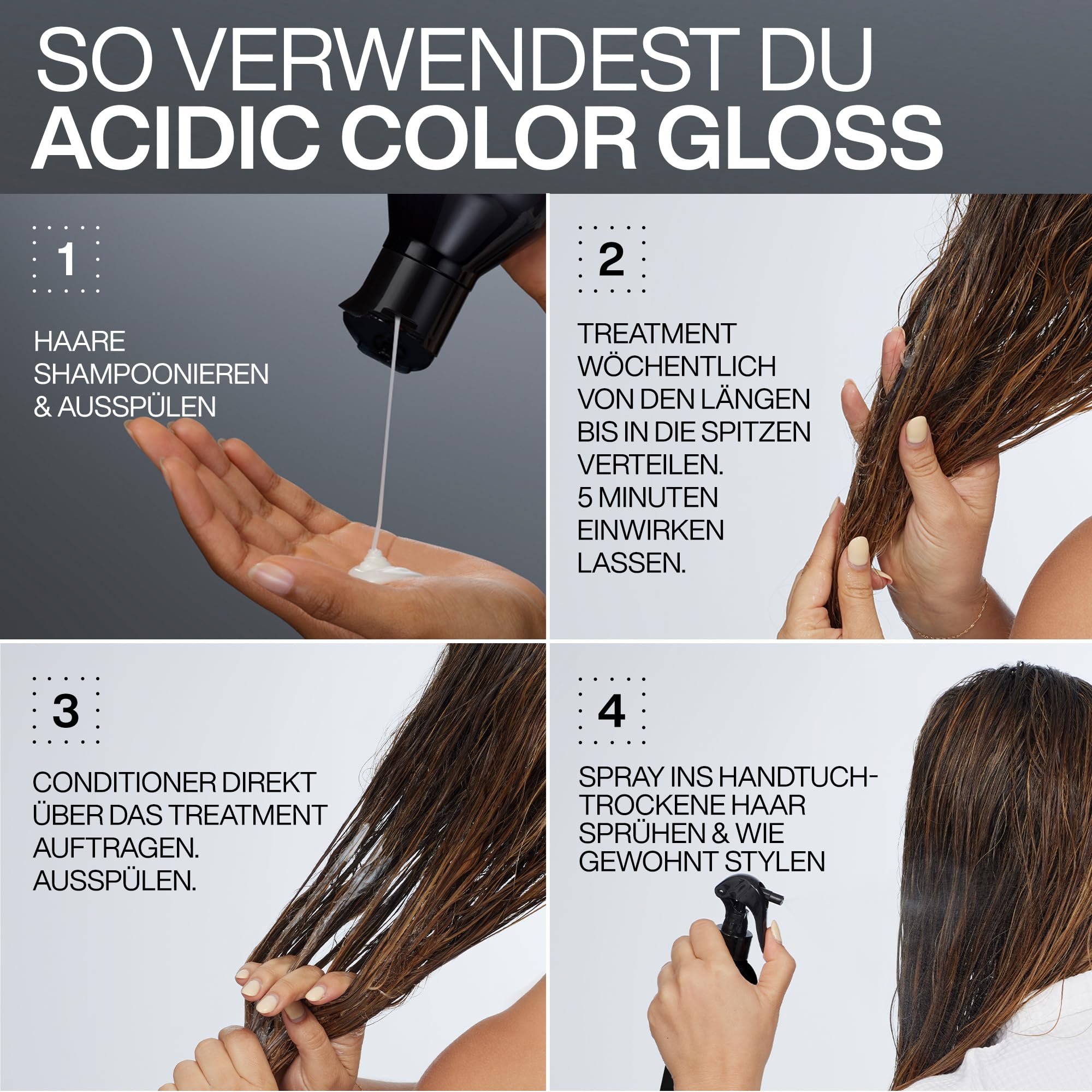 Redken Conditioner für Reinigung und Farbschutz bei gefärbtem Haar, Farbbrillanz für bis zu 32 Haarwäschen, Mit Glanzkomplex & pH-ausgleichende Formel, Acidic Color Gloss Conditioner
