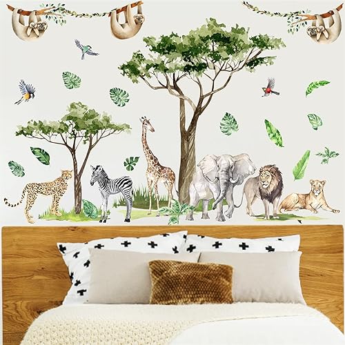 CalcomanĂas de pared de animales de safari calcomanĂas de pared de animales de la selva calcomanĂas de pared grandes de animales salvajes CalcomanĂas de pared de animales de safari calcomanĂas de pared de animales de la selva calcomanĂas de pared grandes de animales salvajes