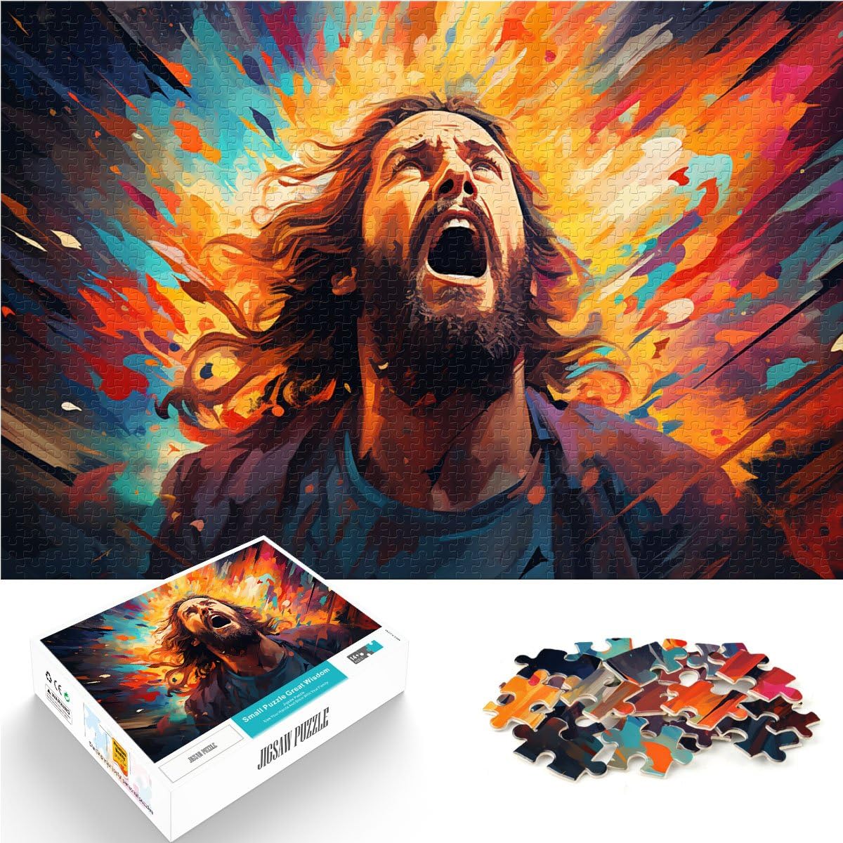 jigsaw puzzles for adults 1000 pieces color art man Family Activity Jigsaw Educational Game for Birthday, Chrismas 19.7 in x29.5 in โ image 1