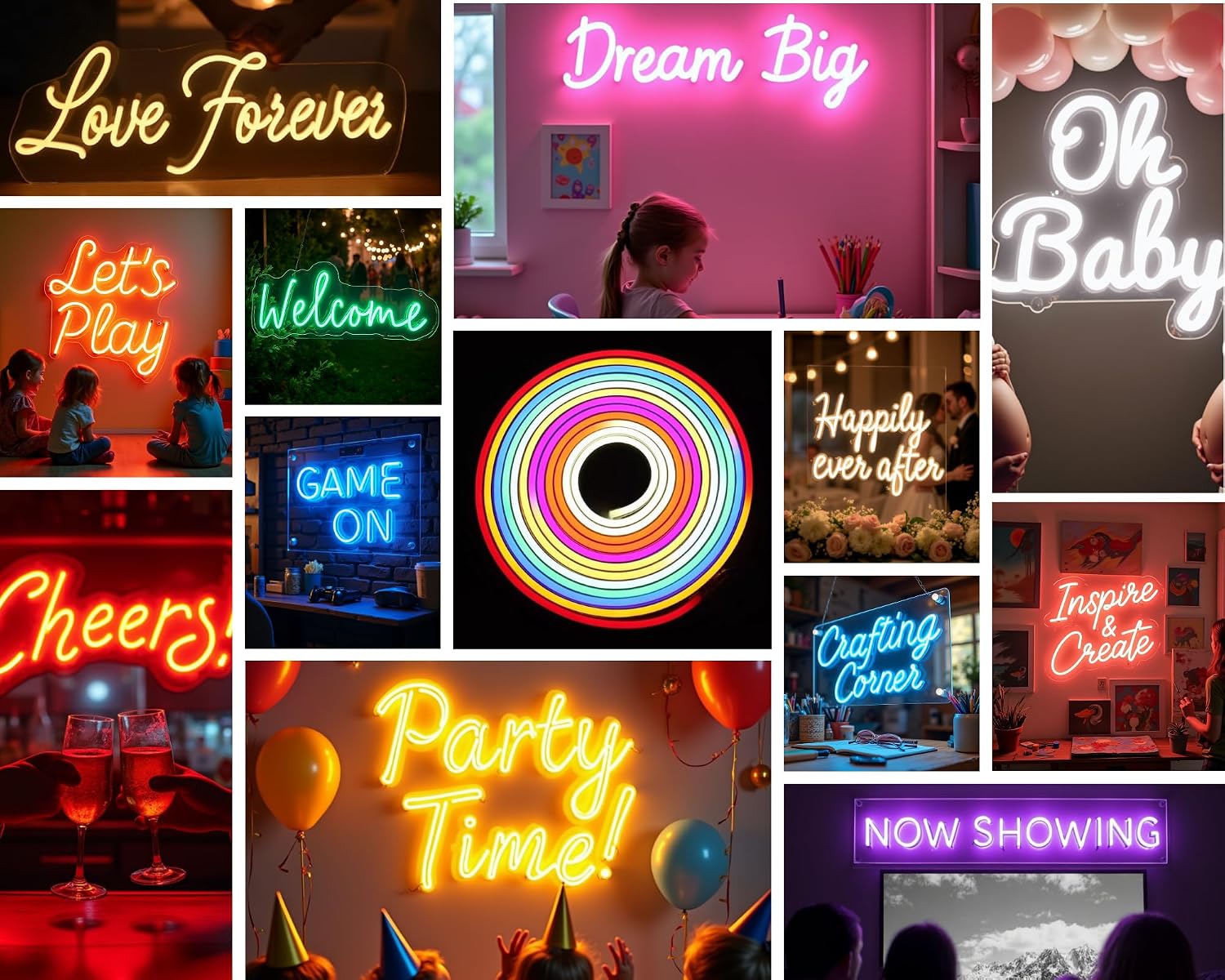 ADVPRO Custom Baby Shower LED Neon Signs, Customizable for Birthday Party, Personalized Large Led Neon Light Sign with Surname, Name, Nickname, Character Name Logo