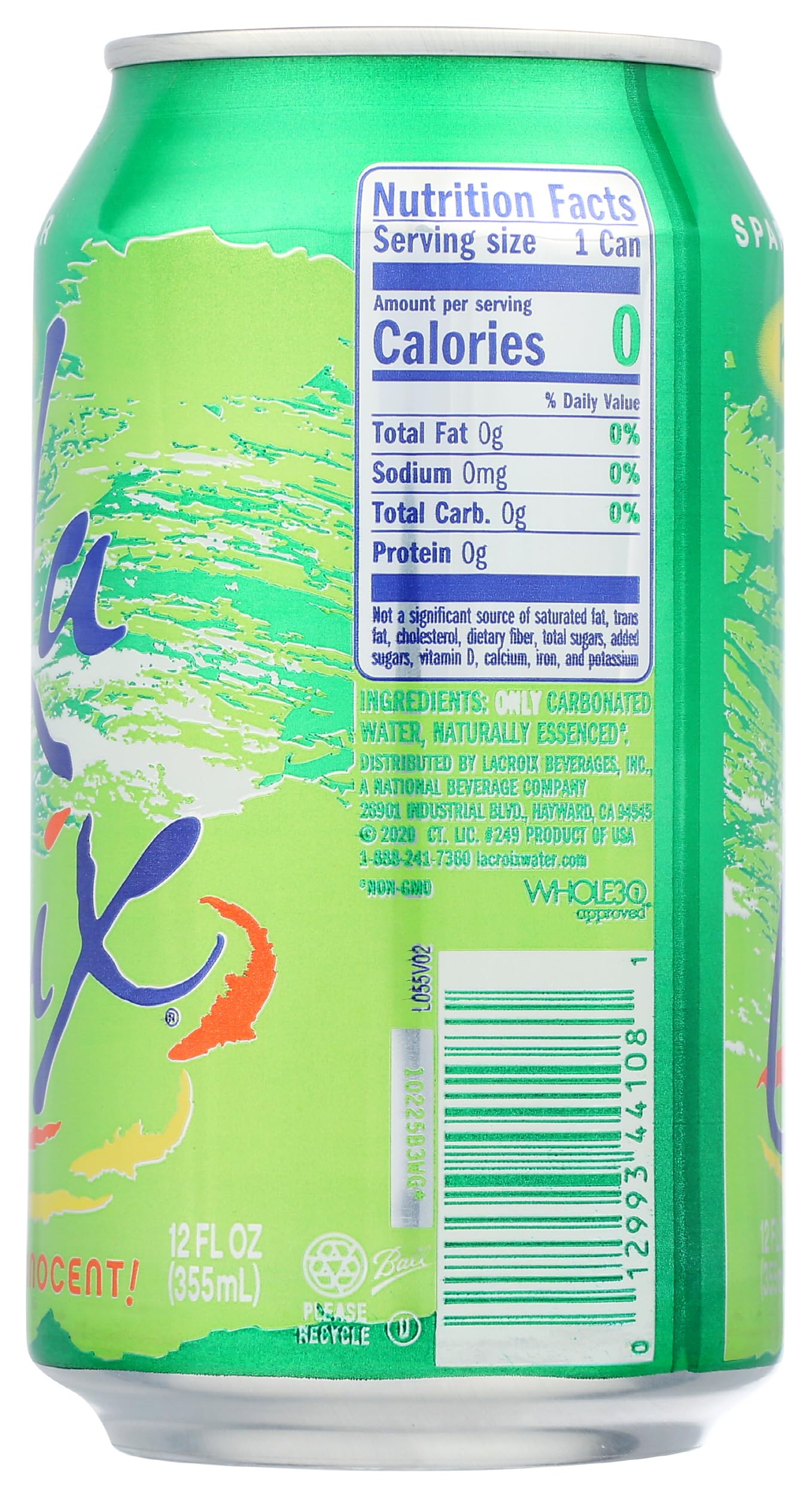 LA CROIX Key Lime Sparkling Water, 12 FZ