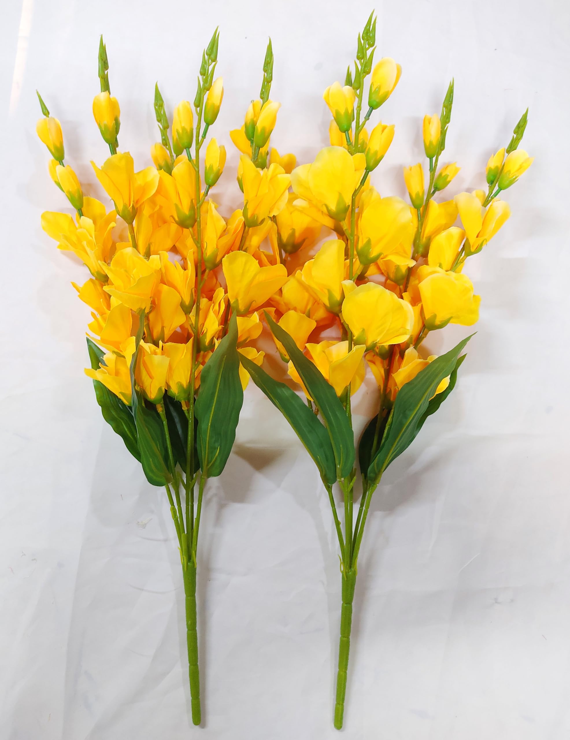 SAF Artificial Gladiolus Flower Bunch (60cm Long, Yellow) Lo -2 SAF Artificial Gladiolus Flower Bunch (60cm Long, Yellow) Lo -2