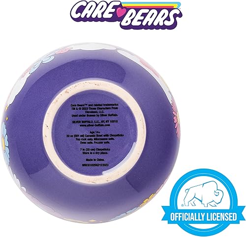 Miniatura 242 de Silver Buffalo The Powerpuff Girls Girl Power Featuring Blossom, Bubbles, and Buttercup Ceramic Ramen Noodle Rice Bowl with Chopsticks, Microwave