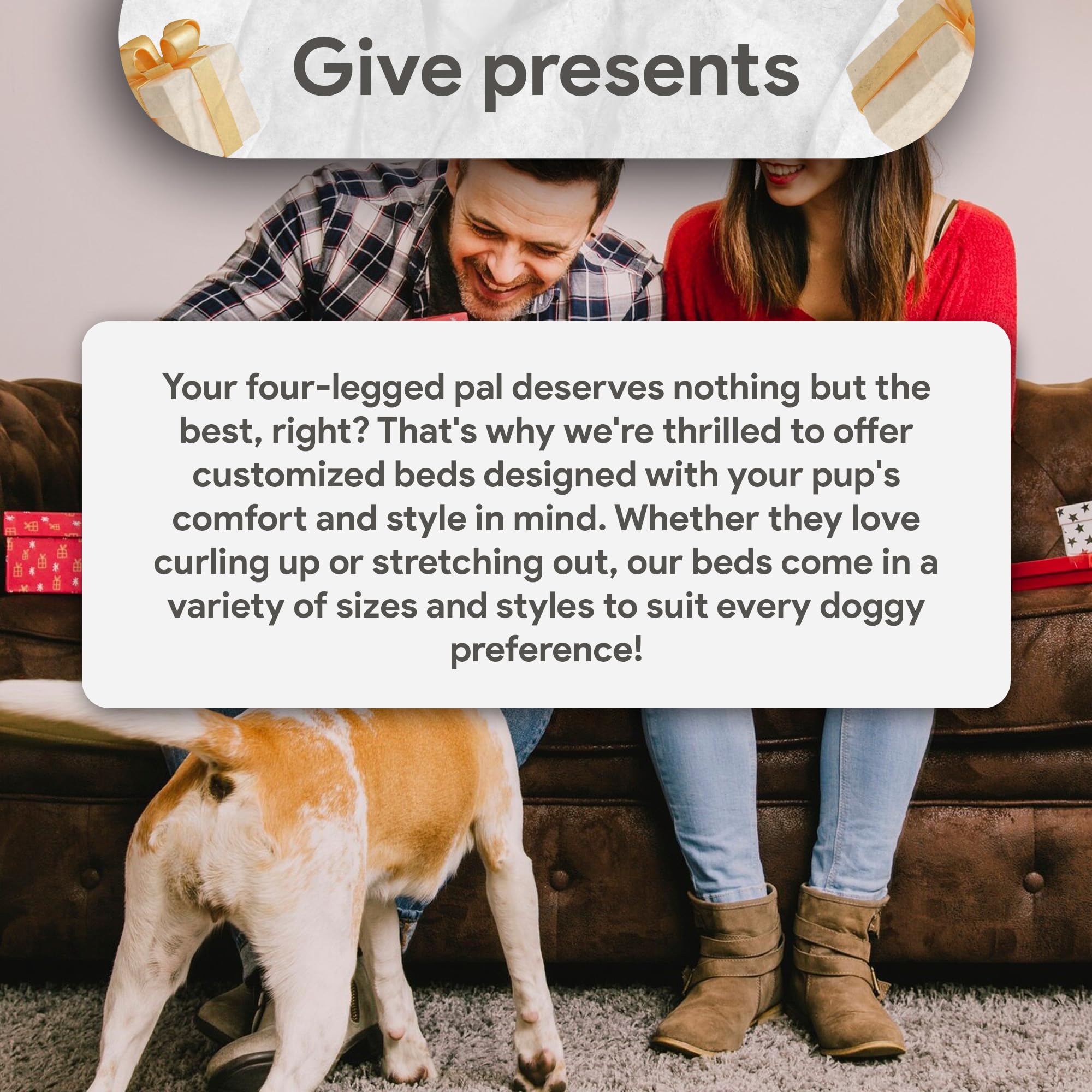 THEDOGTAGCO Cuna Perro Mediano Personalizada con Almohada, Cama de Espuma Viscoelástica Personalizada para Perro, con Funda Impermeable Lavable para Mayor Comodidad y Suavidad para tu Cachorro