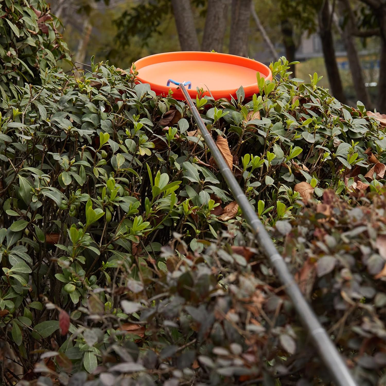 Telescoping Pickup Grabber Tool Magnetic Pole with 2 Hook and a Magnet, 10 ft Telescopic Hook Pole Wire Reacher Tool Push Pull Rod, Disc Golf Retriever Pole, Disc Golf Accessories