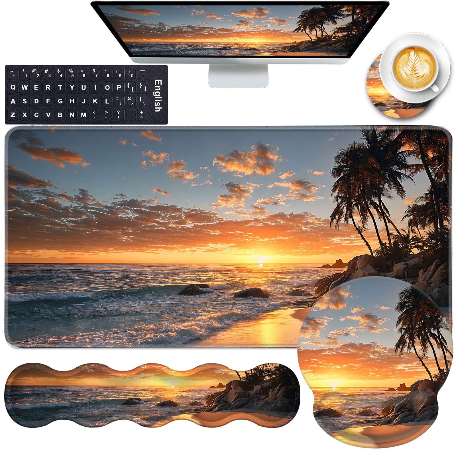 Ergonomic Wrist Rest & Mouse Pad Set - Pain Relief -29