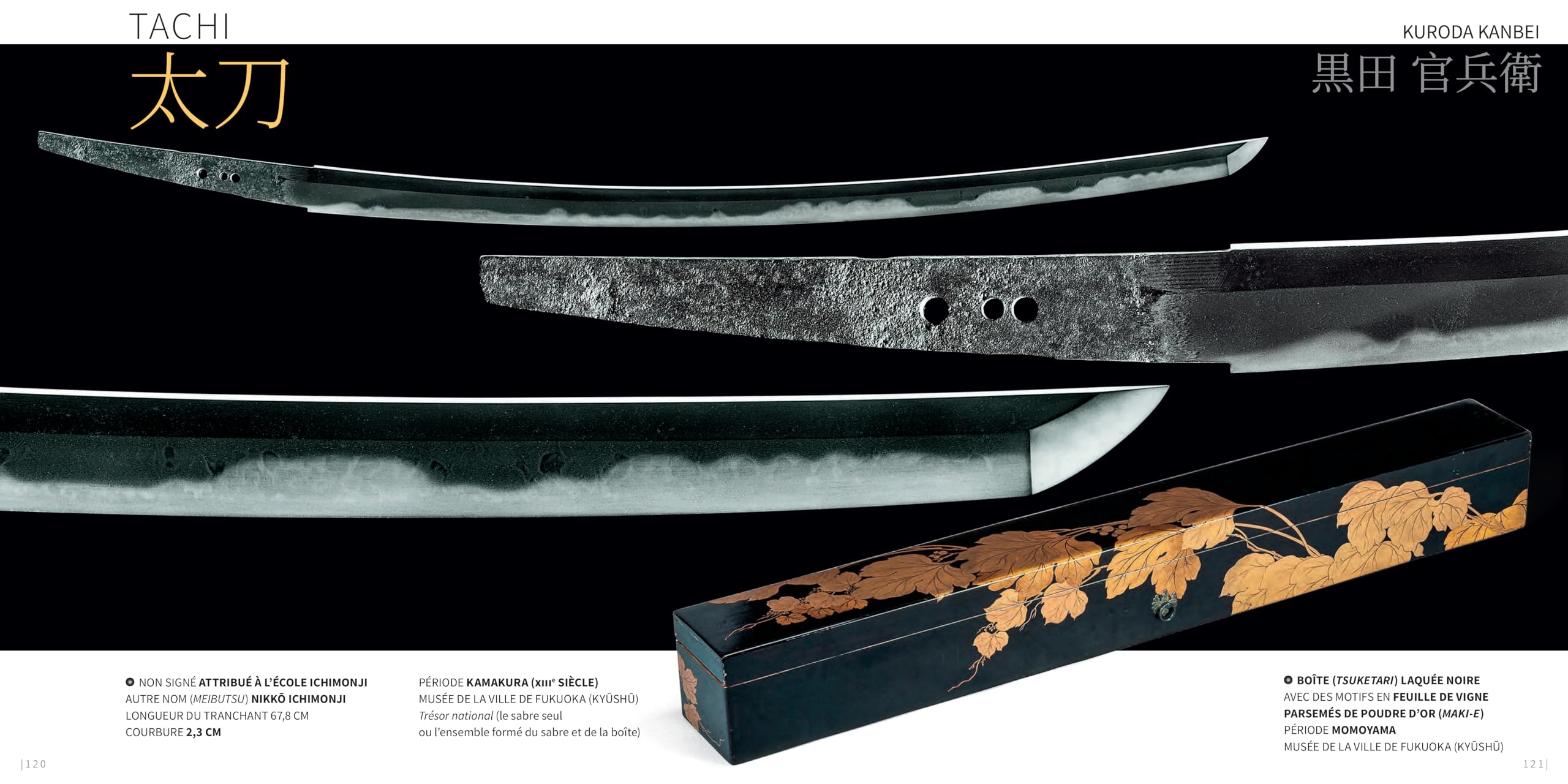 Sabres et autres armes japonaises des trente samouraïs les plus illustres