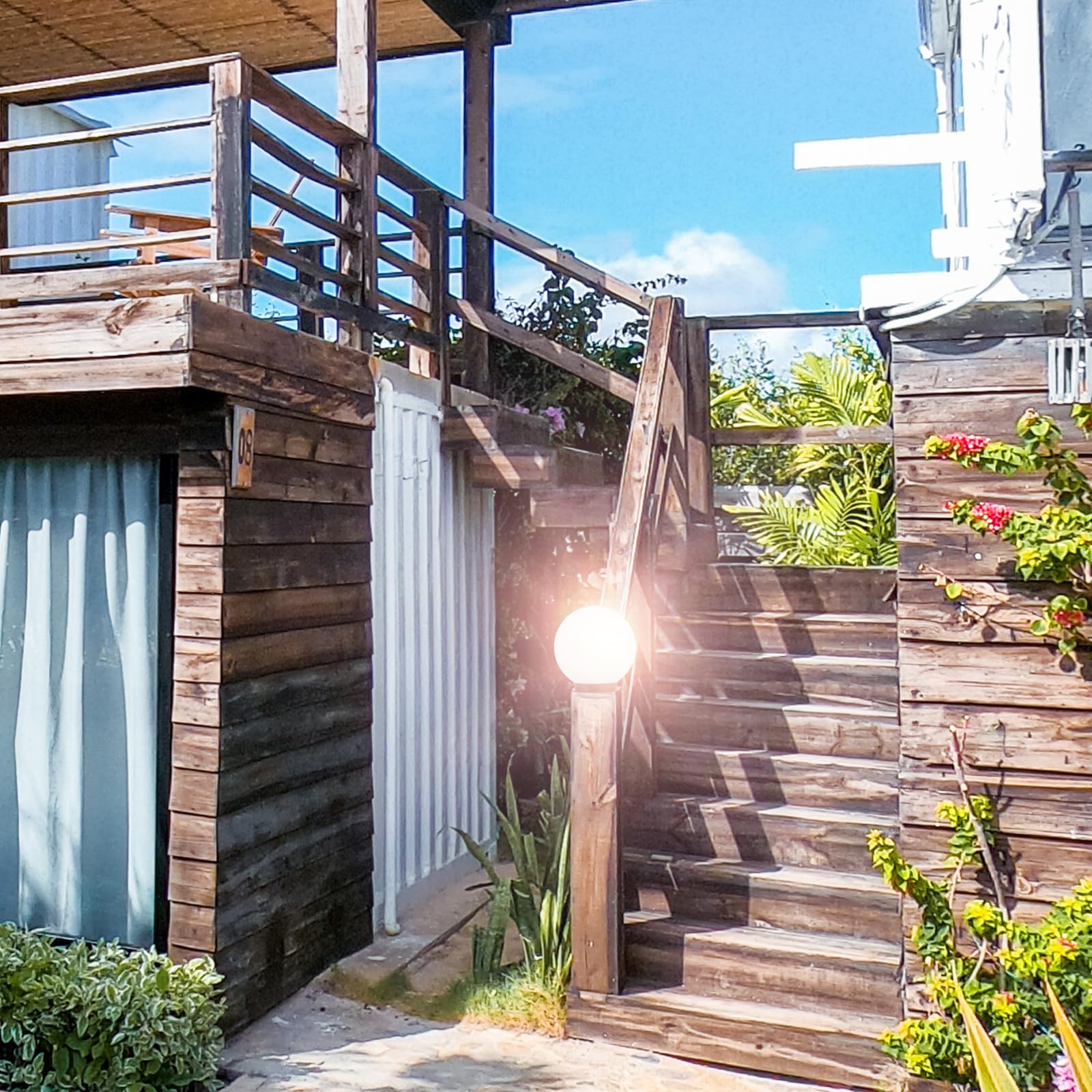 Hohopeti Wetterfeste Runde Outdoor Lampenschirm Ersatz Globe Lamp Shade für Gartenlaterne und Veranda Korrosionsbeständig Kunststoff Lichtabdeckung für Außenbeleuchtung Zufällige Farbe