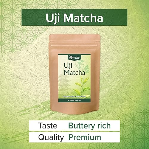 Miniatura 2 de Granja Onkatsu Serie Uji Matcha - Grado premium y ceremonial - Té japonés hecho en Japón - Etiqueta inglesa (Uji Premium Grade)