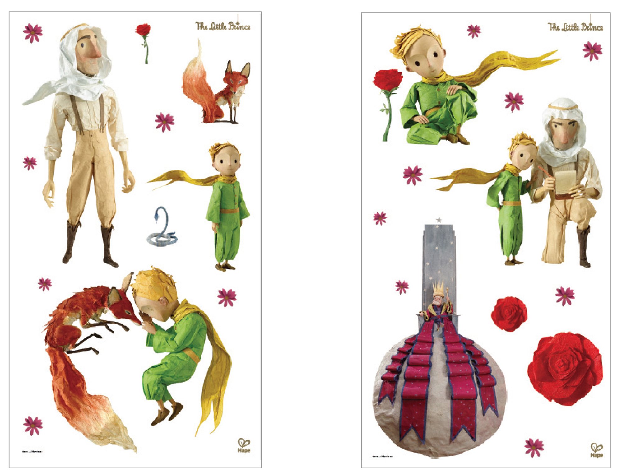 Hape The Little Prince Discovery Wall Stickers, Bunt