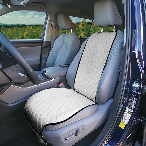 Miniatura 182 de FH Group Neosupreme - Cojines de asiento para automóvil, ajuste universal, cojín para asiento trasero de automóvil con respaldo de silicona Gris