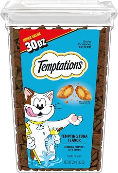Temptations Classic Crunchy Cat Treats, Tempting Tuna, 30 oz