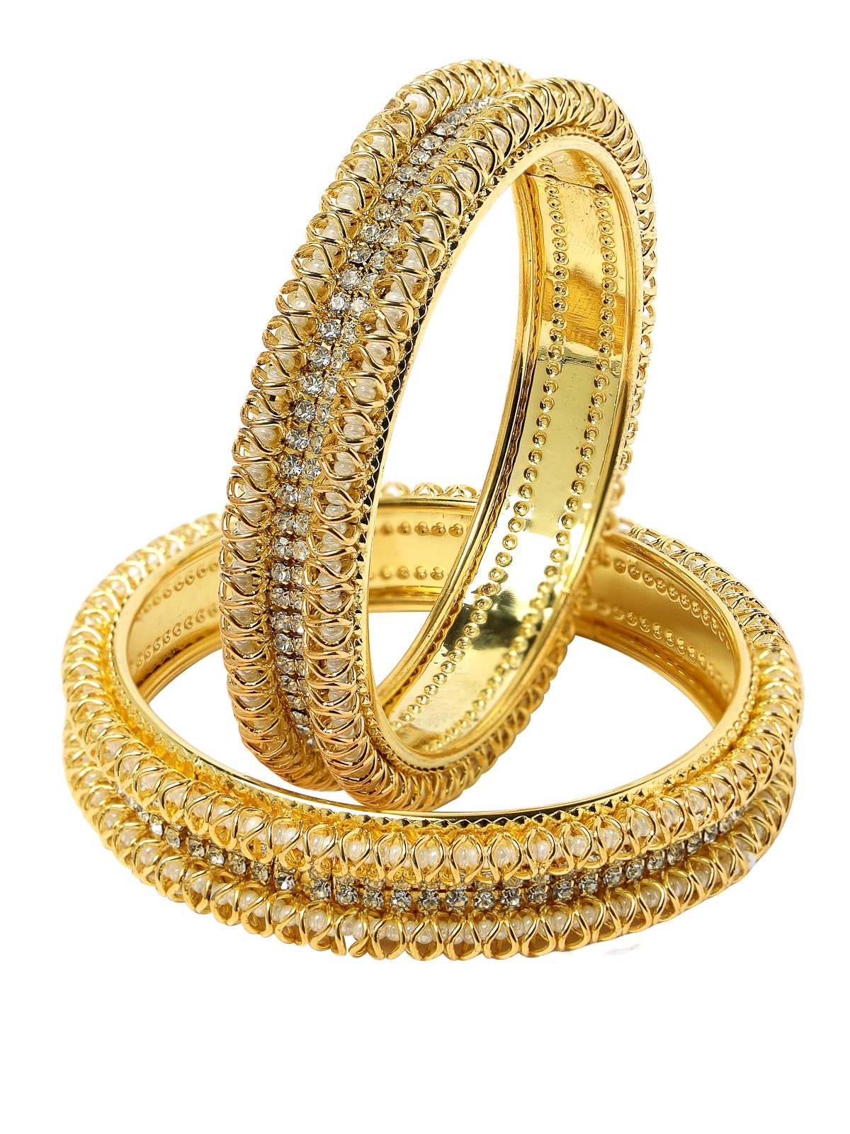 See full amazon price history chart for Sukkhi Admirable Gold Plated White AD With Crystals Stones Broad Kada Bracelet Bangle Set Jewellery for Women & Girls|Set of 2|Birthday Anniversary Gift for Women|B105951 Sukkhi Admirable Gold Plated White AD With Crystals Stones Broad Kada Bracelet Bangle Set Jewellery for Women & Girls|Set of 2|Birthday Anniversary Gift for Women|B105951 (B0CPPCX93R) Amazon Price History, Amazon Price Tracker