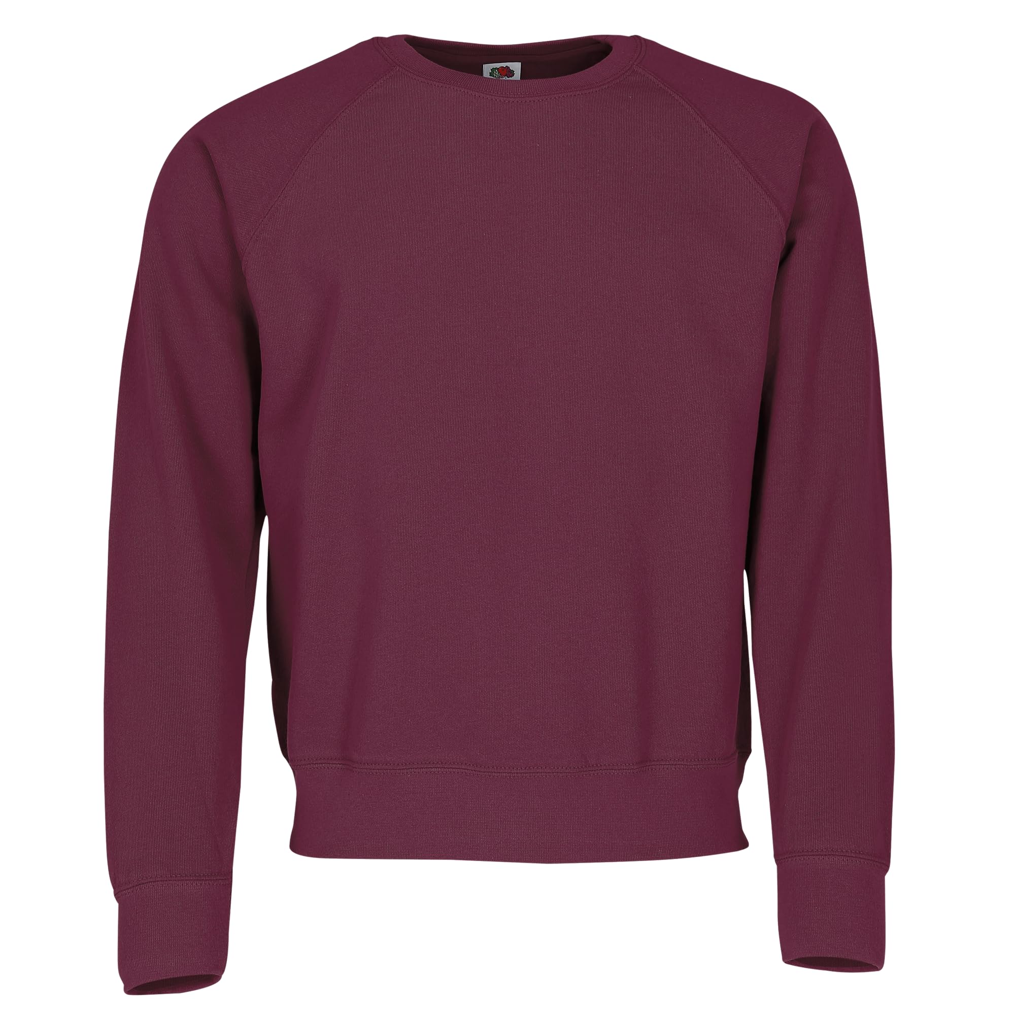 Fruit of the Loom Basic Raglan Sweatshirt (XL, Burgundy), burgundy, XL