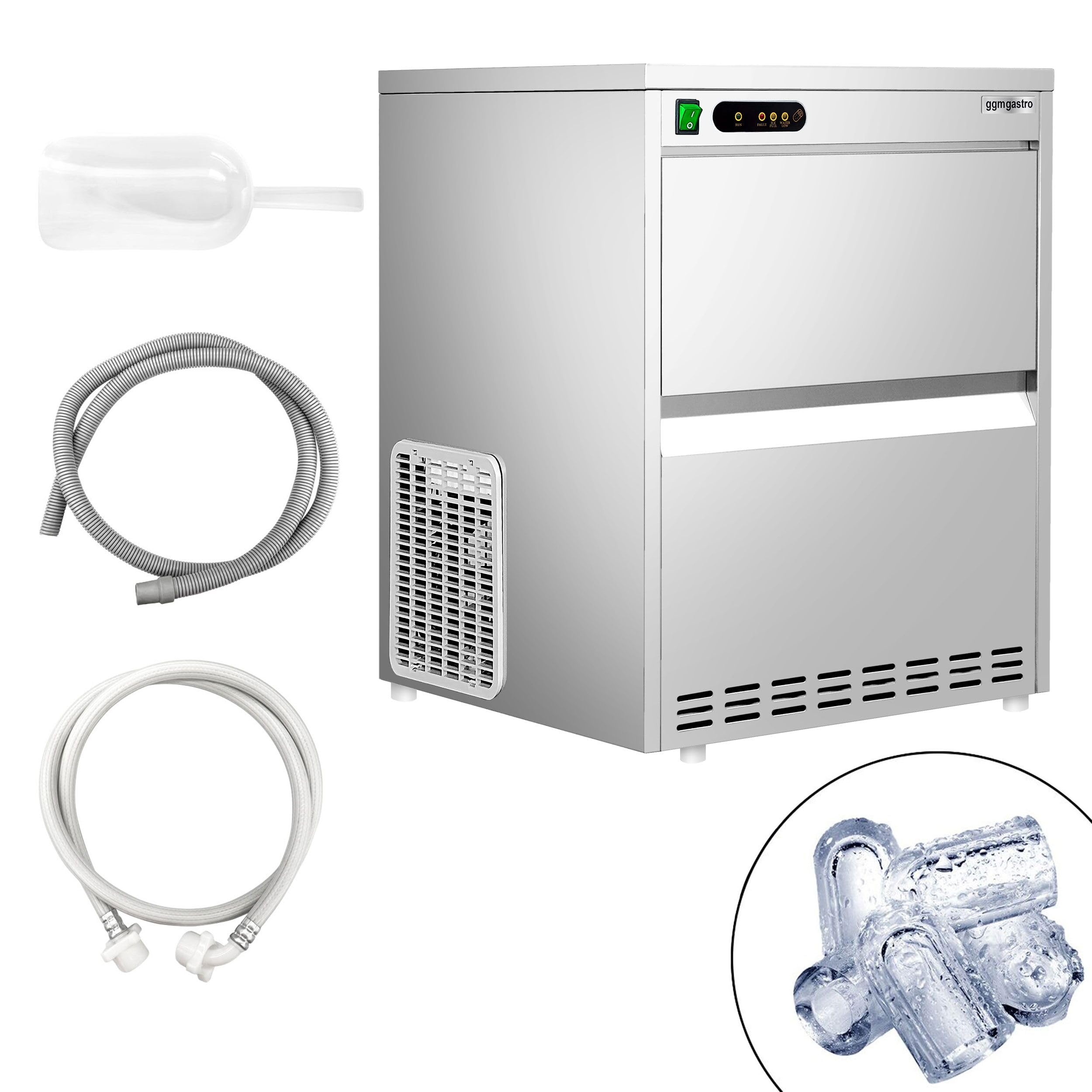 GGM Gastro Eiswürfelbereiter Hohlzylinder 52 kg/24 h
