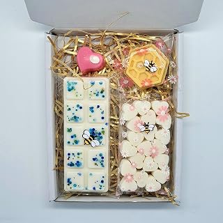 Waxys Luxury Strong scented Fresh Linen 55g Snap Bar Wax Melts Gift Box with Ecosoy, natural mica and Vegan friendly