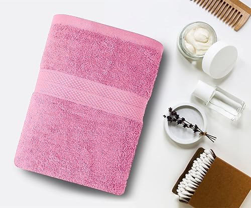 Miniatura 4 de Avalon - Juego de 6 toallas de baño para baño, 100 % algodón, color rosa, de secado rápido, pequeñas, ligeras y absorbentes, perfectas para gimnasio