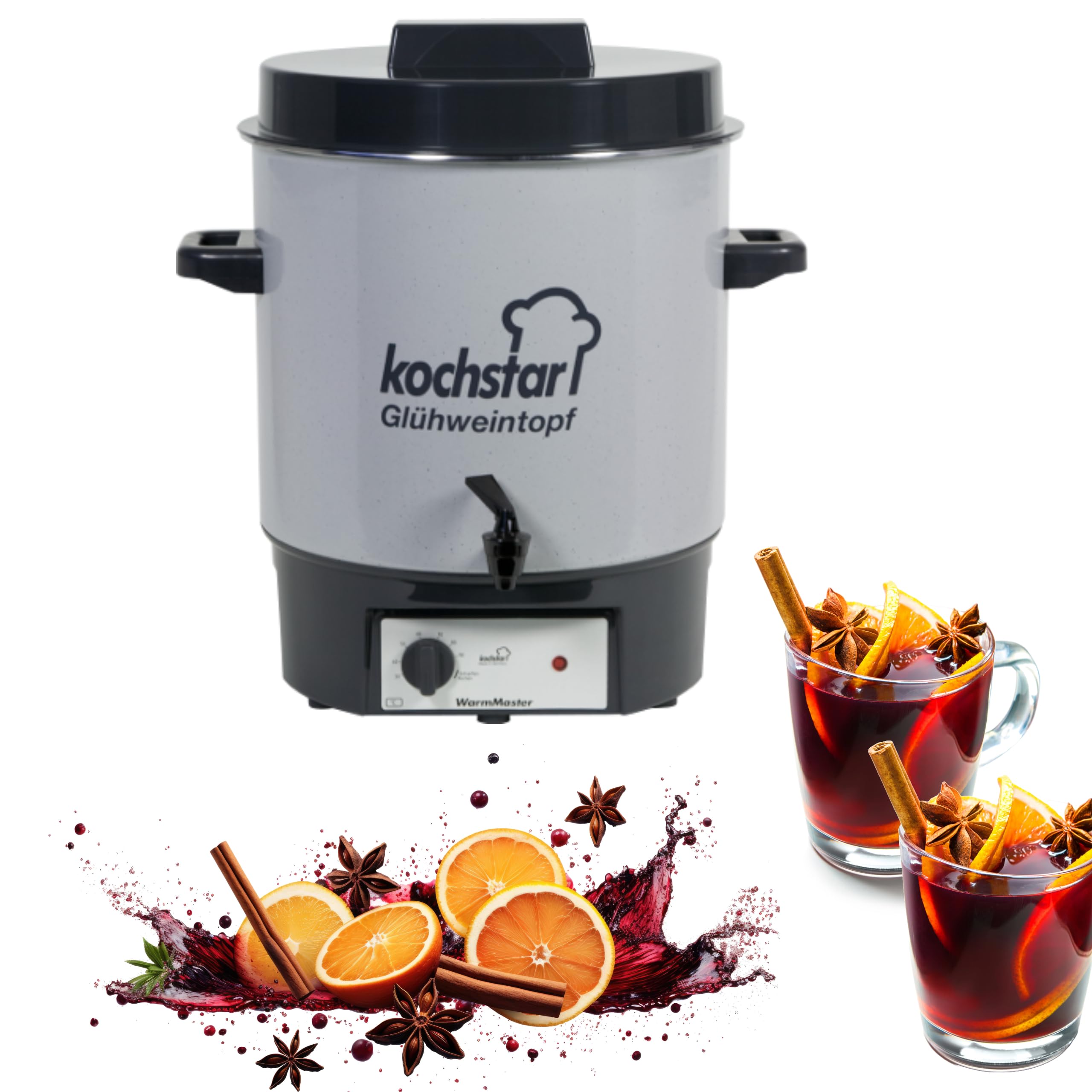 Kochstar - 99104035 - STERILISATEUR électrique avec Robinet 27L 1800W