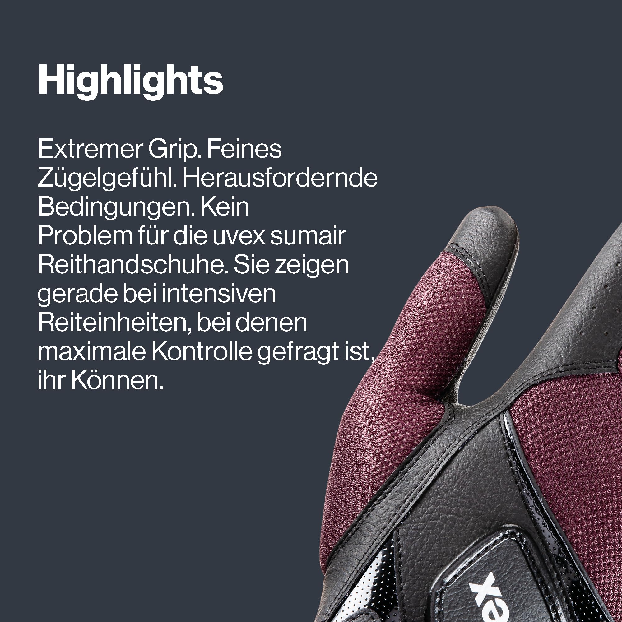 Uvex sumair Reithandschuhe