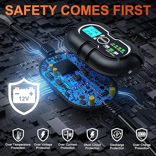 Miniatura 3 de SUNER POWER Controlador de carga solar MPPT de 10 amperios y 12 V, pantalla LCD + estado de carga, regulador de panel solar de 10 A con sensor de