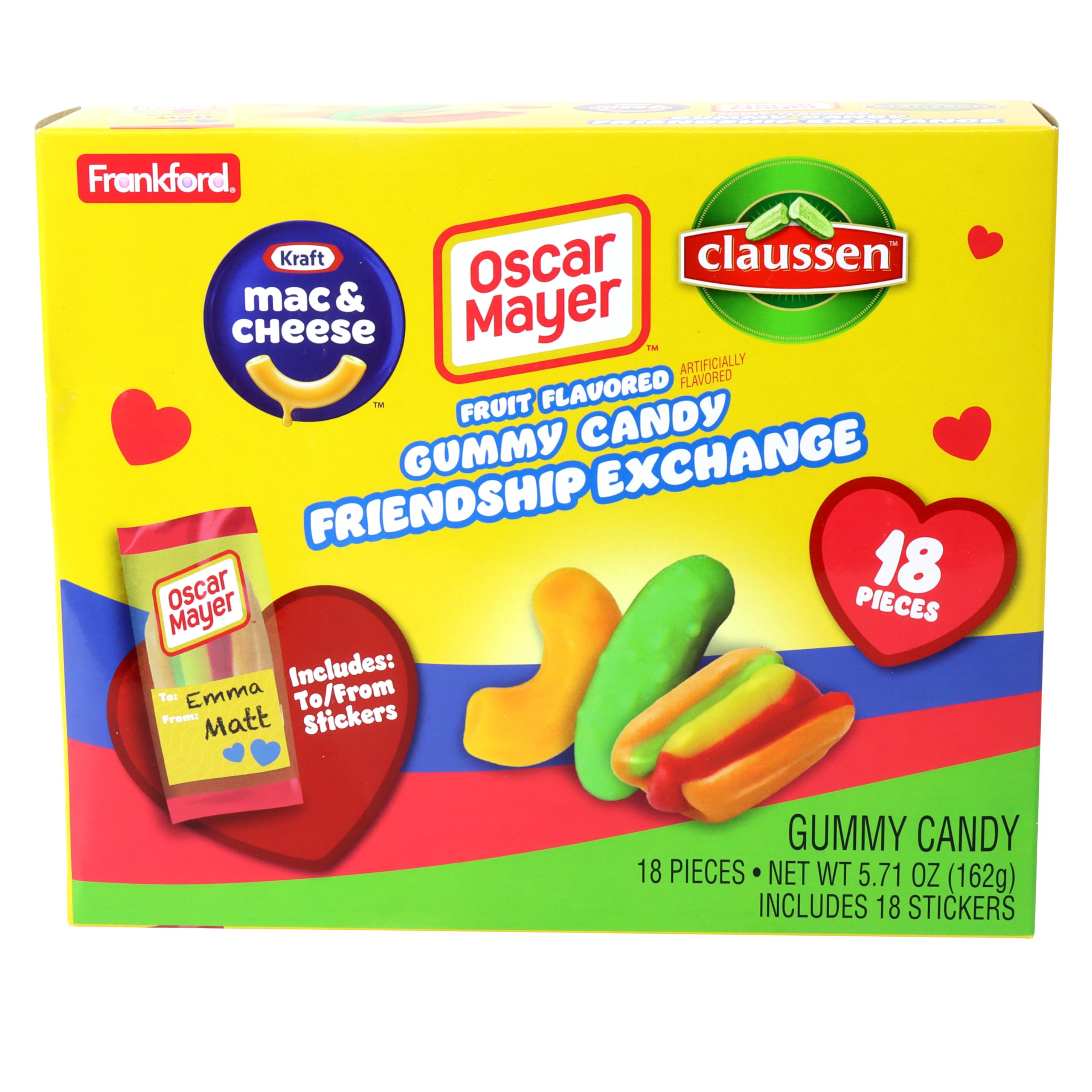 Buy Kraft Heinz Valentine's Day 18 Count Assorted Classroom Friendship