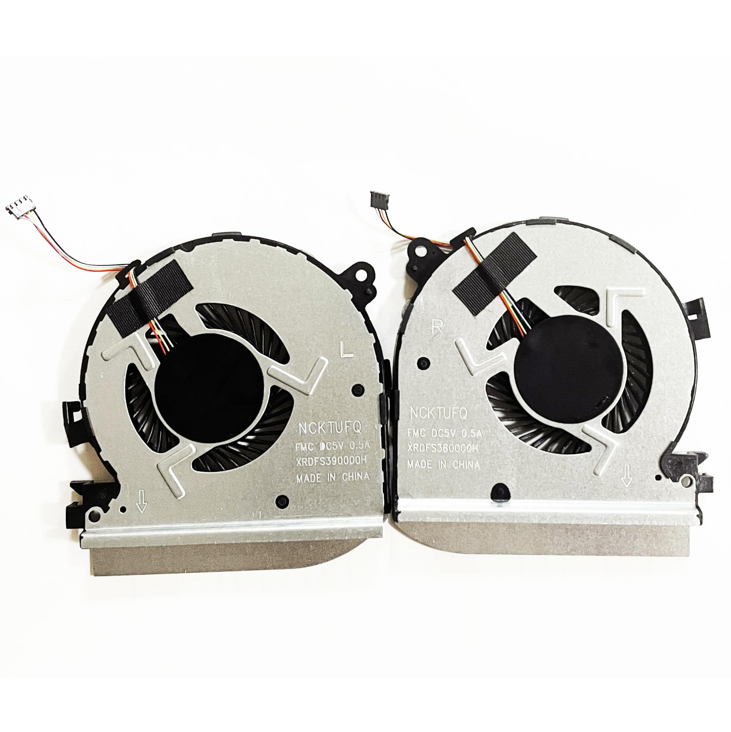 Fleshy LeafCPU + GPU Cooling Fan Replacement for HP Spectre X360 15-BL 15-bl000 15-bl100 15t-bl000 TPN-Q179 DC5V 914357-001 914358-001