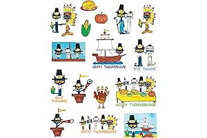 Pete the Cat Thanksgiving Stickers, 120 Pieces