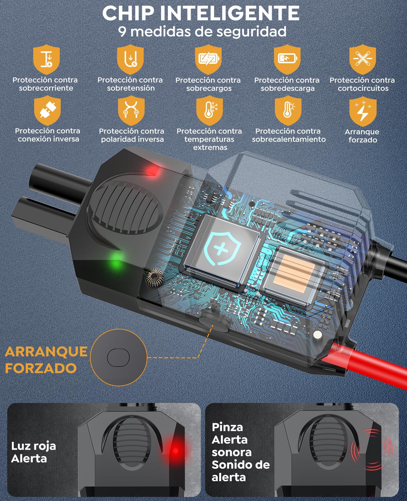 Arrancador de Coche 8000A con Compresor de Aire 160PSI, Booster 12V para All Gasolina y Diésel 10L,Pantalla LCD Multifunción con Visualización Precisa, Linterna LED de 600 LM | Arranque de Emergencia, Inflador Integrado, Portátil, Multifunción, Para Vehíc