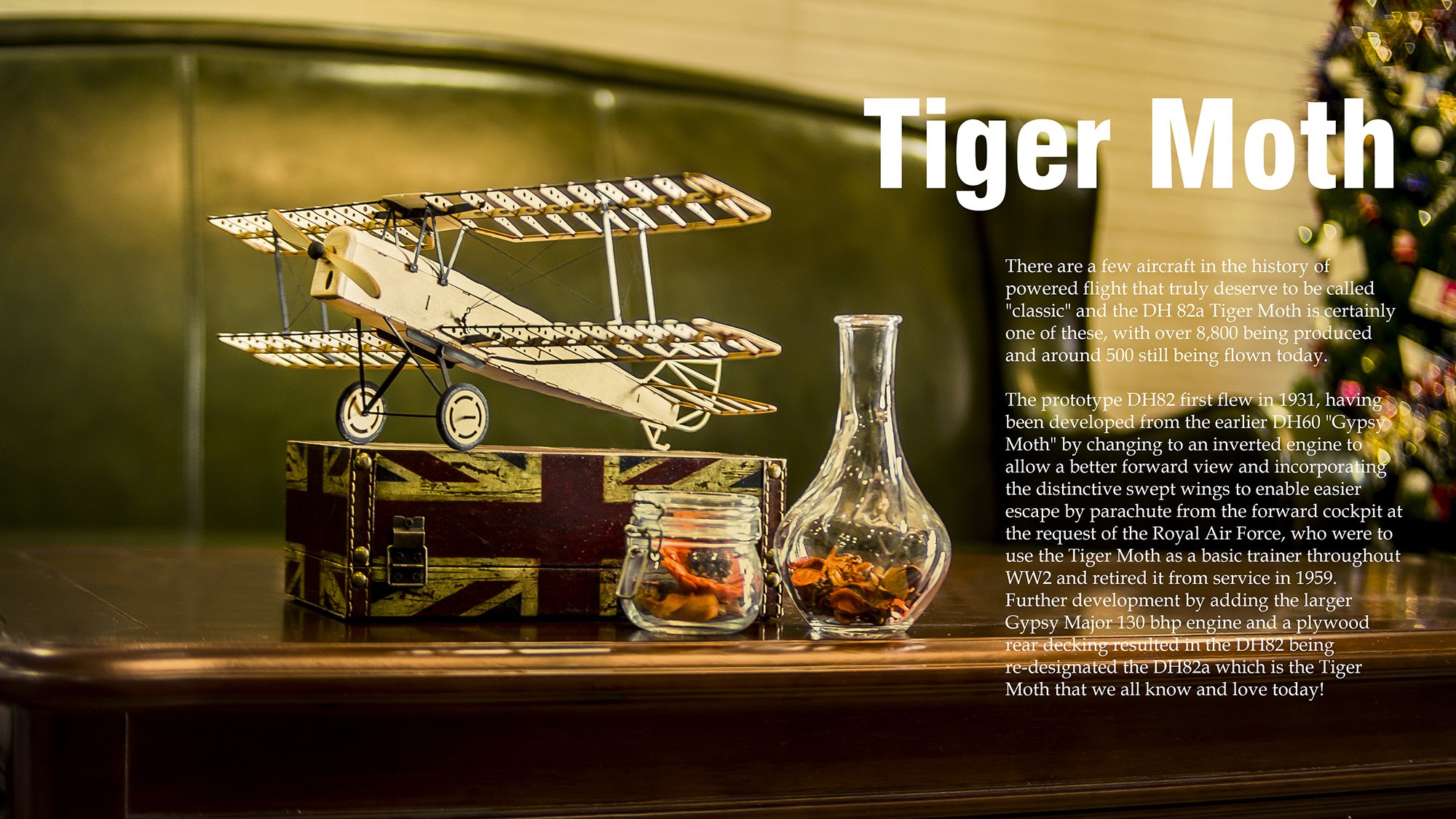 Viloga 3D Wooden Puzzles DIY Tiger Moth Bi-Plane Vintage Airplane Model Kit, Laser Cut Balsa Wood Model Aircraft Kits to Build for Adults - Image 6