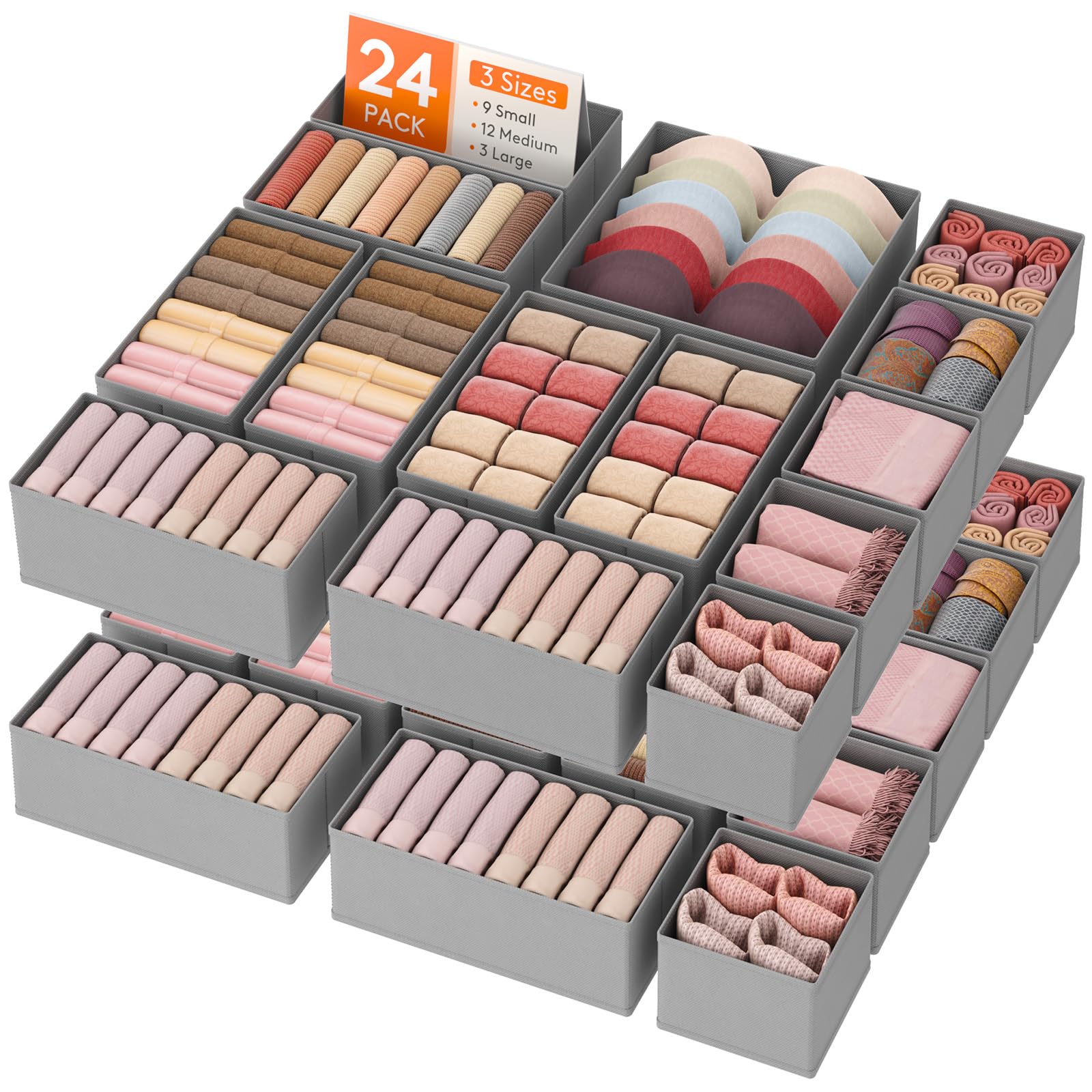 Lifewit Drawer Organizer 24 Pack