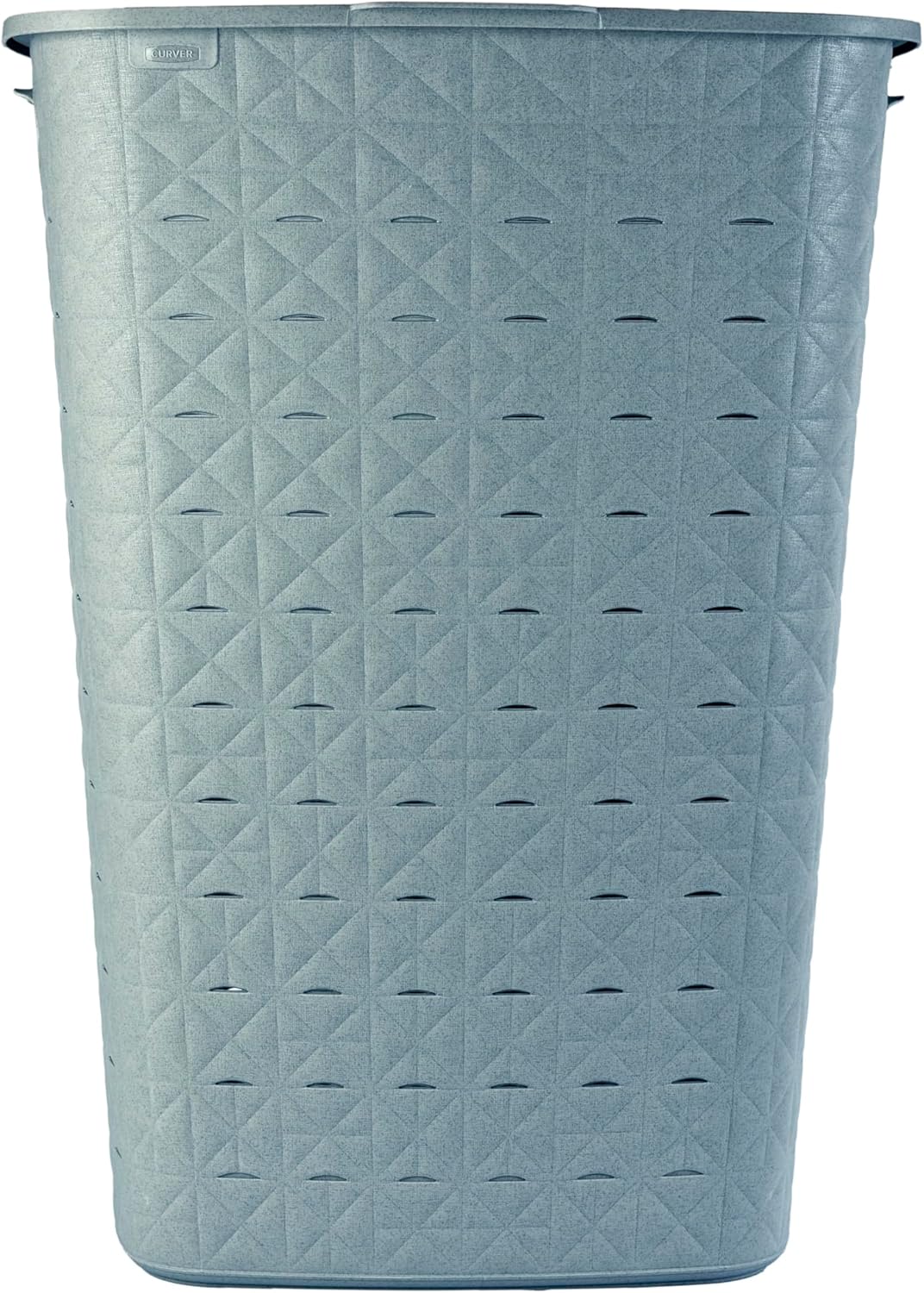 Curver Softex 56L Laundry Basket - Stylish Design - Lightweight, Stackable and Practical - 70% Recycled - 59 x 43 x 34 cm - Blue