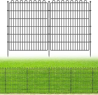 10 Panels No Dig Decorative Garden Fence for Yard, 32 in(H) X 23.6 ft(L)