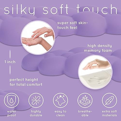 Miniatura 6 de Qloud - Teclado reposamuñecas en la nube, reposamuñecas, reposamuñecas, reposamuñecas para teclado de computadora, juegos, reposamuñecas,